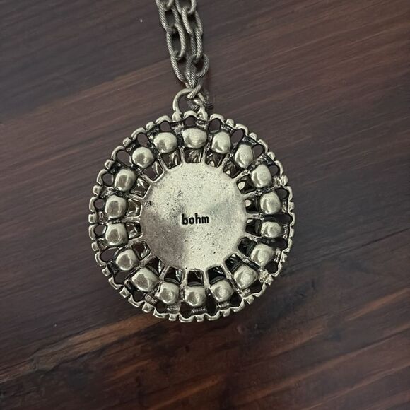 Bohm Vintage Pendant Necklace Pearls Stones - Picture 6 of 12